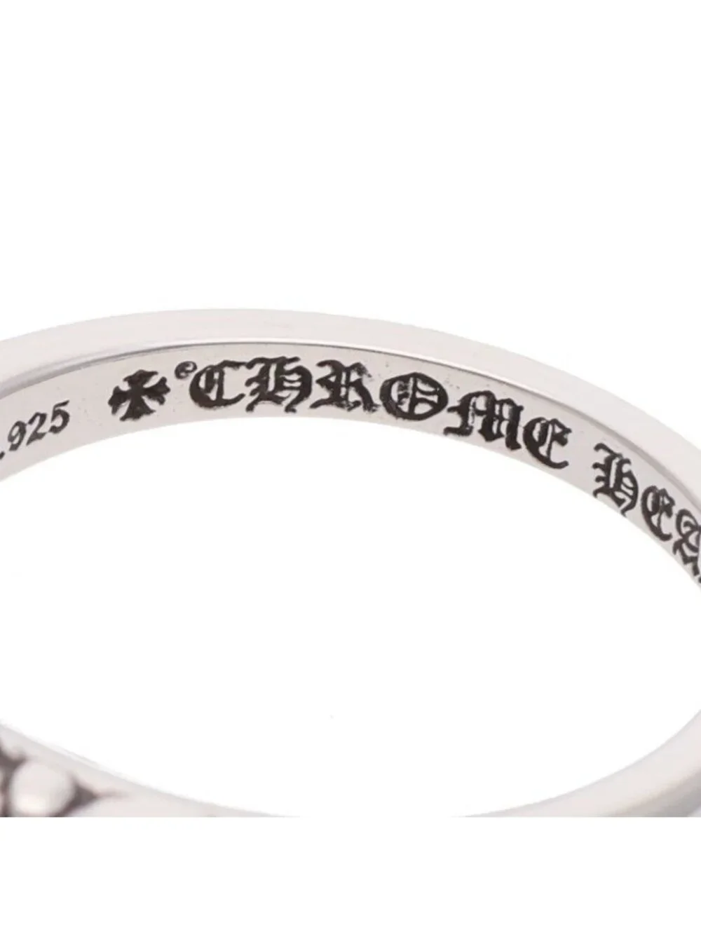 Chrome Hearts Baby Classic Floral Cross Silver Ring
